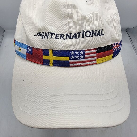 Castle Pines International Flags White Baseball Hat Cap Outdoors Casual - Picture 9 of 9